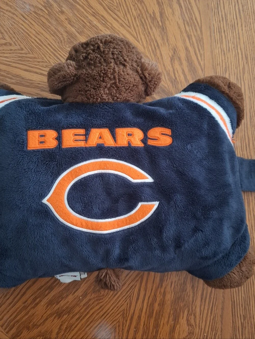 Chicago Bears NFL Pillow Pets 2009 Blue & Orange Bear Size 18x12 in Football